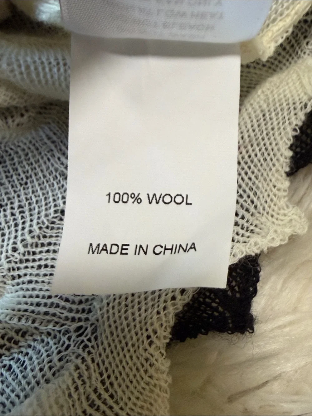 NWT YanYan Borlor Double Layer Wool Shrunken Cardigan - Size Large